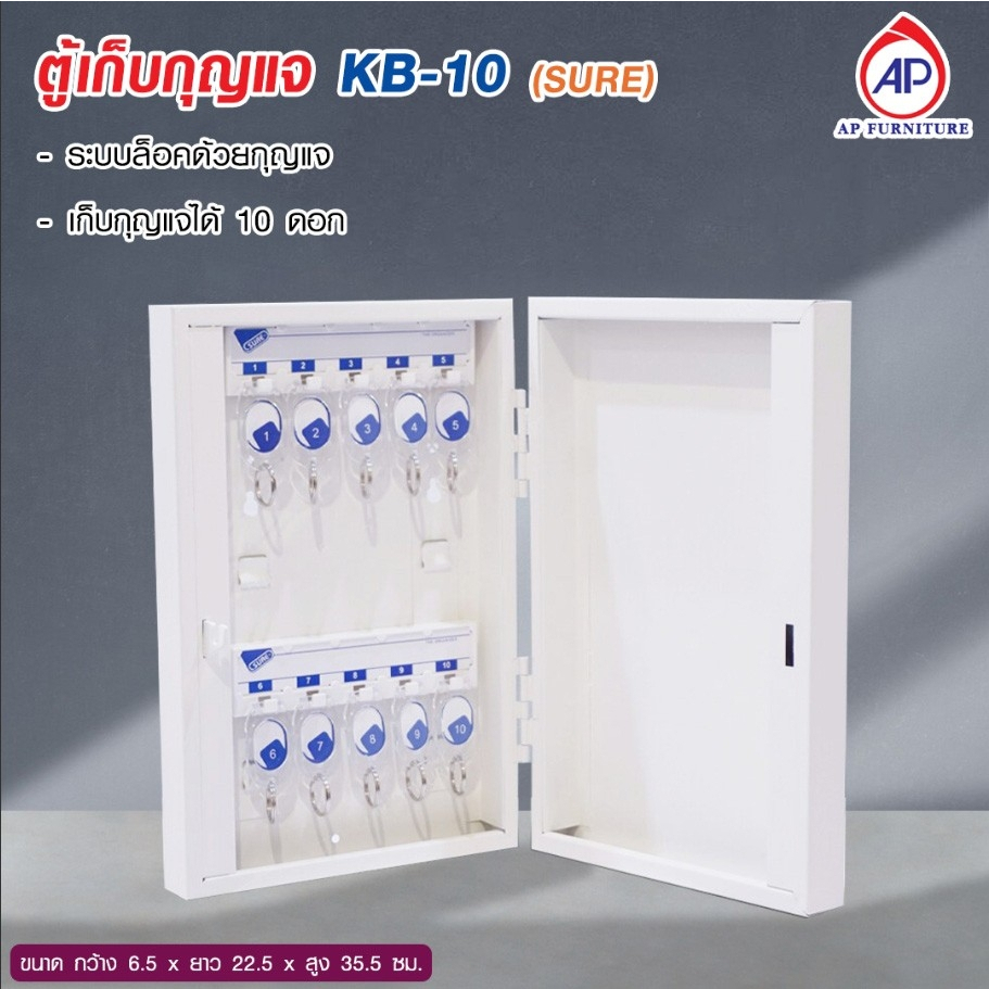 ตู้เก็บกุญแจพร้อมพวงกุญแจKB รุ่น 10, 20, 40, 60 ดอก ออกใบกำกับภาษีได้