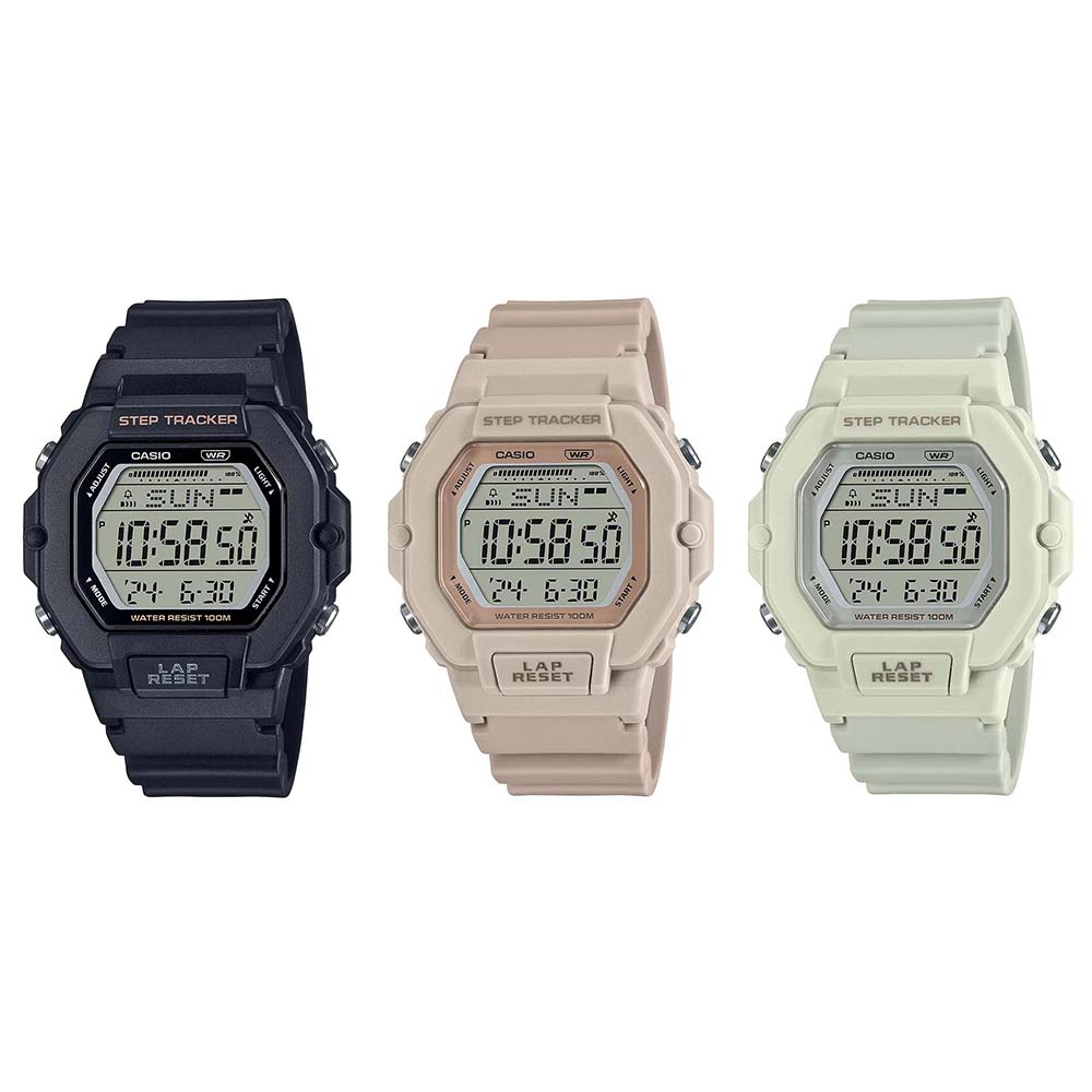 Casio Standard นาฬิกาข้อมือผู้หญิง สายเรซิน รุ่น  LWS-2200,LWS-2200H  (LWS-2200H-1A,LWS-2200H-4A,LWS