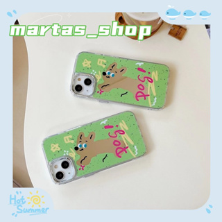 ❤️ส่งของขวัญ❤️ เคสไอโฟน 11 12 13 14 Pro Max การ์ตูน ฤดูร้อน ลูกสุนัข ความนิยม สไตล์คู่รัก Case for iPhone สาวน่ารักหัวใจ