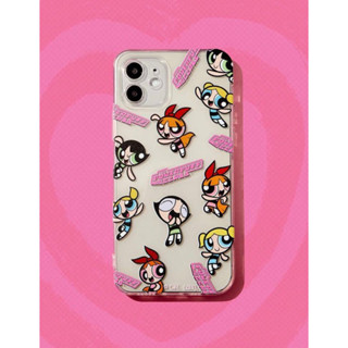 เคสไอโฟนใสรวมทีม เดอะพาวเวอร์พัฟฟ์เกิลส์ i7-12promax (Case iphone) สินค้างานลิขสิทธิ์แท้100% X The Powerpuff Girls