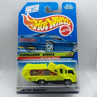 รถเหล็ก Hotwheels RECYCLING TRUCK BIOHAZARD SERIES (ib24)