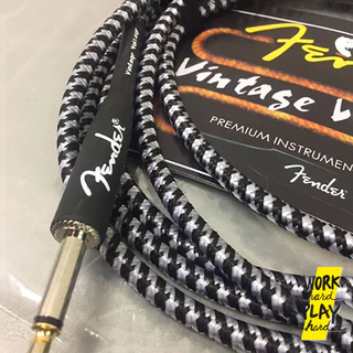 สายแจ็ค สายแจ็คกีตาร์ FENDER 3m ของแท้ หัวตรงสองด้าน