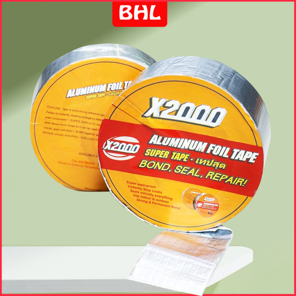เทปกันน้ำกันหลังคาซึม x2000 ของแท้ เทปกันน้ำ/กันซึม กาว อุ ดรอย รั่ว หลังคา กาวปะหลังคา