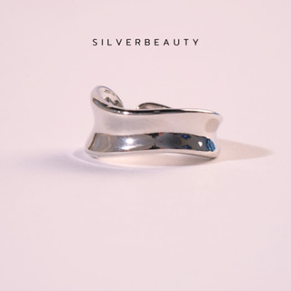 โค้ด SILV45  ลด45.- Silver beautyแหวนเรขาคณิตลายเรียบR00204