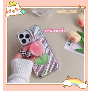 🎁ส่งของขวัญ🎁เคสไอโฟน สำหรับ 11 14 for iPhone Case 13 12 Pro Max หวานสวย ดอกไม้ พร้อมขาตั้ง กันกระแทก เคสนิ่ม เคสโทรศัพท์