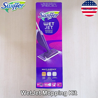 Swiffer® WetJet Mopping Kit อุปกรณ์ทำความสะอาดพื้น ไม้ถูพื้น ไม้ม็อบ ม็อบถูพื้น ไม้กวาดพื้น Starter Kit