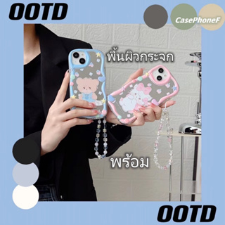 ✨ส่งของขวัญ✨เคส for iPhone 11 14 Pro Max Case for iPhone 12 13 ป้องกันการตก การป้องกัน พื้นผิวกระจก พร้อม การ์ตูน