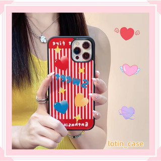 🎁ส่งของขวัญ🎁เคสไอโฟน สำหรับ 11 13 for iPhone Case 14 12 Pro Max แฟชั่น ลายเส้น รูปหัวใจ กันกระแทก ปกป้อง เคสโทรศัพท์