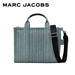 MARC JACOBS THE WASHED MONOGRAM DENIM MEDIUM TOTE BAG 2P3HTT012H02473 กระเป๋าโท้ท