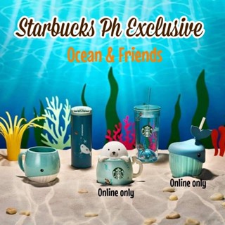 Starbucks Philippines 🇵🇭คอลเลคชั่น Ocean&amp;Friends🐳🐟🐬💦‼️พร้อมส่ง‼️