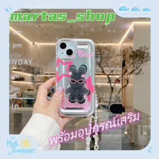 ❤️ส่งของขวัญ❤️ เคสไอโฟน 11 12 13 14 Pro Max สไตล์คู่รัก ฤดูร้อน ความนิยม กระต่าย หวานเท่ Case for iPhone สาวน่ารักหัว