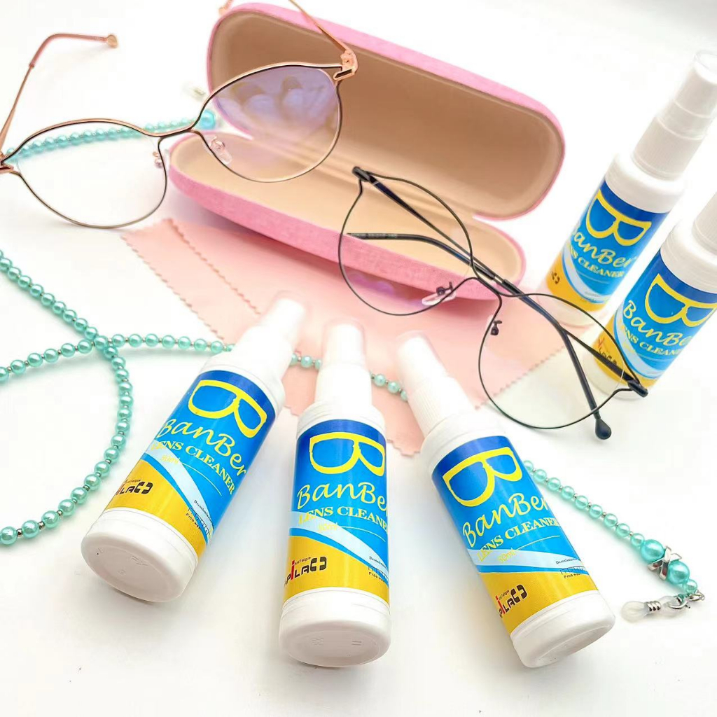 น้ำยาเช็ดเลนส์ Banber รุ่น QJY  น้ำยาทำความสะอาดแว่นตา 1ขวด ขนาด50ml. ราคา ถูกที่สุด ดีลบีเคเค