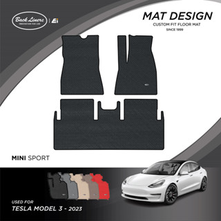 พรมปูพื้นรถยนต์เข้ารูปสำหรับ Tesla รุ่นModel 3 (ปี2023)