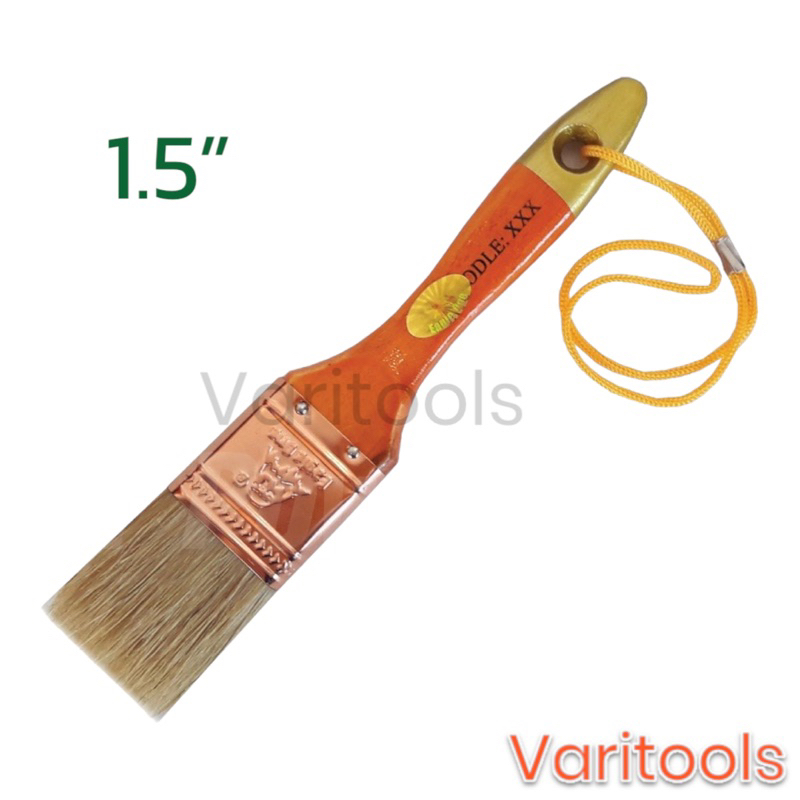 Eagle One [ยกกล่อง 1 โหล] แปรงทาสีขนสัตว์แท้ ขนขาวหนาอย่างดี รุ่น XXX  1 นิ้ว, 1.5 นิ้ว, 2 นิ้ว, 2.5“, 3” - รูปที่ 2