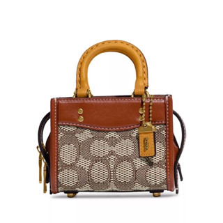 🍀🍀 Coach Rogue 12 In Signature Textile Jacquard