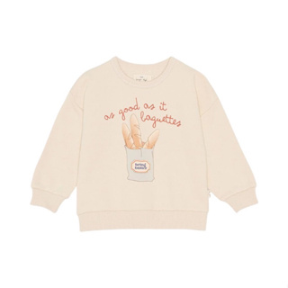 Konges Sloejd | lou sweatshirt - almond milk  สเวทเชิ้ตผ้าคอตตอนออร์แกนิค