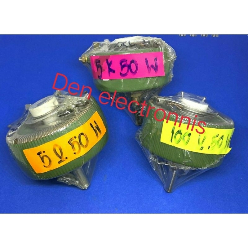 ￼รีโอสตาร์ท 50W   Rปรับค่าได้ มี 5K  5 ohm  100 ohm
