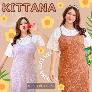 Plus size เซ็ทเดรสสาวอวบ งาน2ชิ้น น่ารัก รุ่นคิสทาน่า (T13)