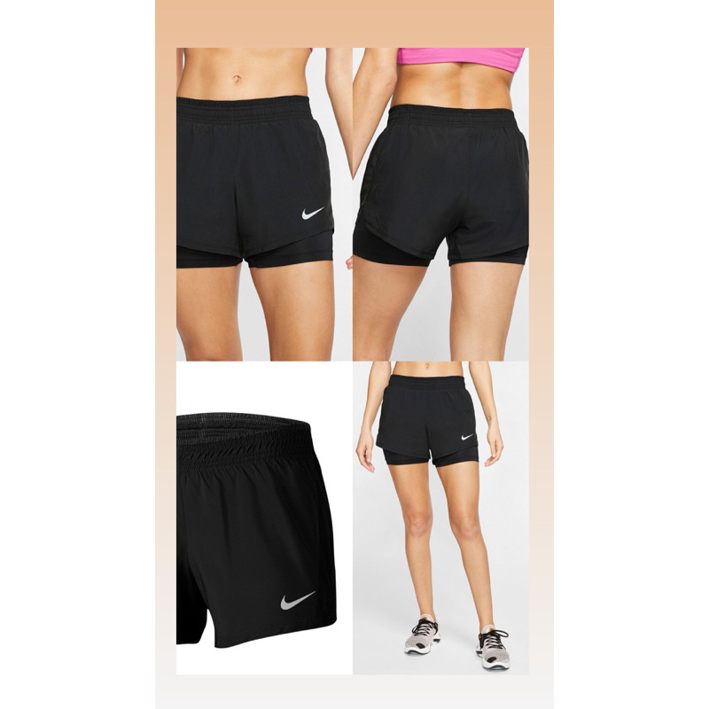 กางเกงวิ่ง NIKE-AS W NK 10K 2IN1 SHORT ของใหม่ รุ่นมีซับใน ไซส์ S 650 บาท (ป้าย 1,200 บาท)
