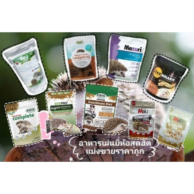 Hamu ❤️ อาหารเม่น อาหารเม่นแคระ แบ่งขาย 20-100g Fay,Mascota,Mazuri,Marukan,เลียหนาม,Casa,Maki, Jonsanty ค่าส่งถูกมาก❗