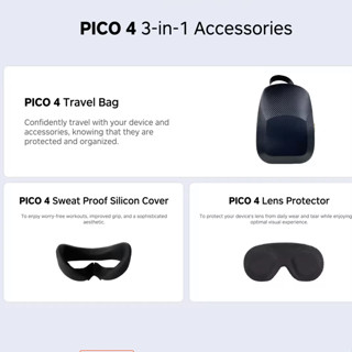 PICO 4 VR Accessories Pack (3-in-1 Bundle Deal)