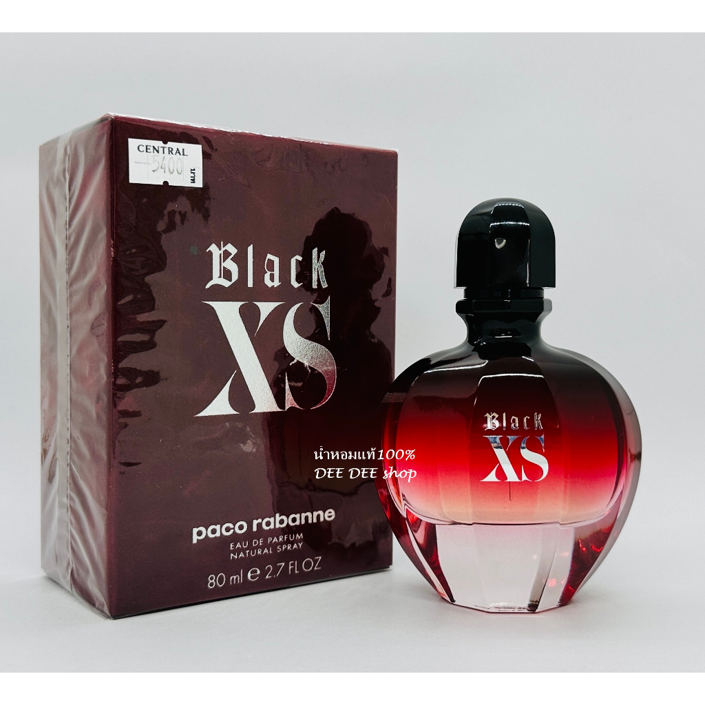 Paco Rabanne Black XS For Her ขนาด 80 มิล กล่องซีล  น้ำหอมแท้100%