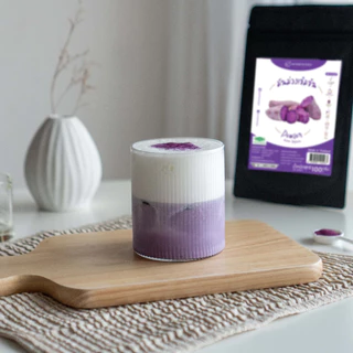 ผงมันม่วง 100% 100 กรัม – ผงละเอียด สีม่วงธรรมชาติ ไม่เติมน้ำตาล (Purple Sweet Potato Powder)