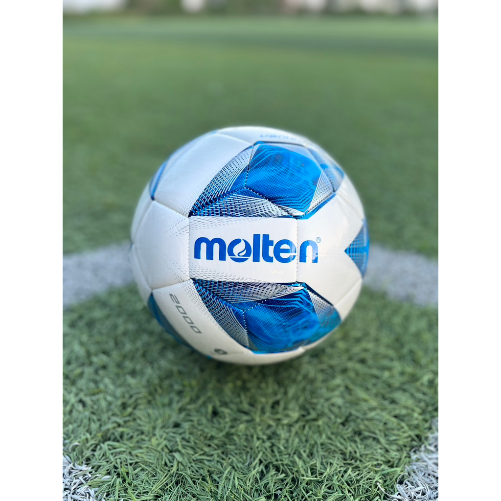 Molten (ของแท้1000%) ลูกฟุตบอล ลูกบอล Molten F5A2000 เบอร์5 ลูกฟุตบอลหนัง PU หนังเย็บ ราคา ถูกที่สุด ดีลบีเคเค แกลเลอรีภาพที่ 6