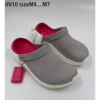 รองเท้าแตะCrocs มี 7 สี ไซส์.M4-M7 ยอดนิยม ใส่ดี ใส่สบาย  รองเท้าแตะหัวโต แตะผู้หญิง UV10B004