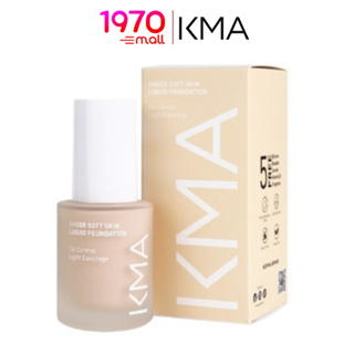 KMA SHEER SOFT SKIN LIQUID FOUNDATION 30ml. รองพื้น ผิวโกลว์ วิ้งเล่นแสง SPF 50+ PA++++