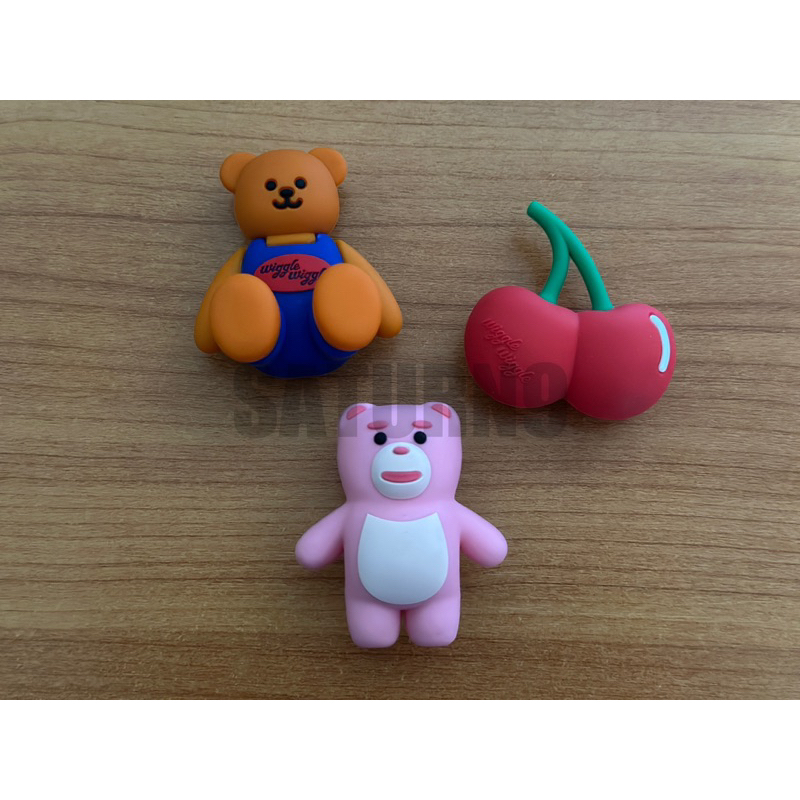 Wiggle Wiggle Jibbitz (Bellygom/Bear/Cherry) มือ 2 แท้‼️