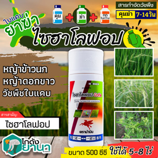 🌾 ไซฮาโลฟอป-บิวทิล ตราม้าบิน (ไซฮาโลฟอป-บิวทิล) ขนาด 500ซีซี ใช้หลังวัชพืชงอกในข้าวนาหว่านน้ำตม เพื่อกำจัดวัชพืชใบแคบ