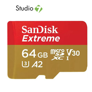 การ์ดหน่วยความจำ SanDisk Extreme microSDXC 64GB V30 U3 C10 A2 170MB/s R 80MB/s W Gaming (SDSQXAH-064G-GN6GN) by Studio7