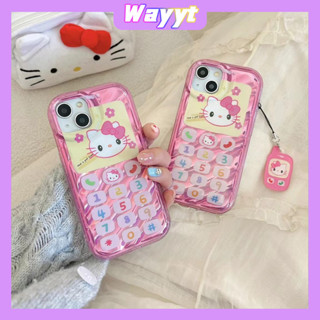 💖จัดส่ง24ชม💖iPhone 14 13 12 11 Pro Max เคส for เคสไอโฟน11 น่ารัก บางเบาพกพาง่าย การ์ตูน Hello Kitty แฟชั่น พร้อมจี้ case