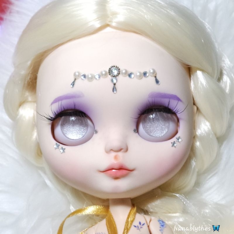 พร้อมส่ง💕อายชิพบลายธ์ set mermaid นางเงือก, elf  เอลฟ์ ไซส์14 mm.  กลิตเตอร์อบเรซิ่น แถมกาวติดอายชิพ - รูปที่ 2