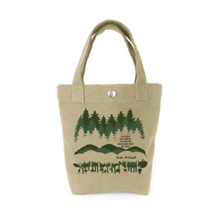 (พร้อมส่ง) กระเป๋าผ้าแคนวาส รุ่น มินิ ลายป่า Love Forest กระเป๋าผ้า mini tote bag แบรนด์ ACTs Of Green