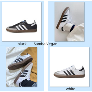 Adidas originals Samba Vegan White  black ของแท้ 100%