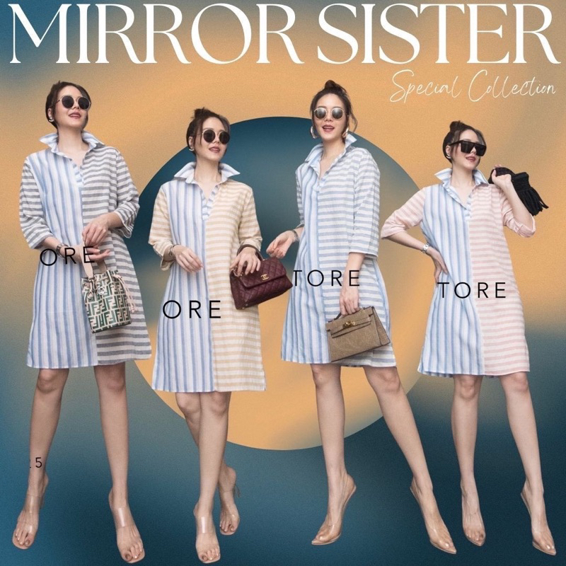 Dynee 2 Tone Stripe Dress
