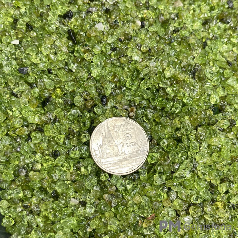 PD01 เพอริดอท ( Peridot ) ขนาด 1-3mm หินธรรมชาติ หินนำโชค หินแร่ หินคริสตัล หินสะสม งานคราฟ หินใส่ขวดแก้ว หิน DIY