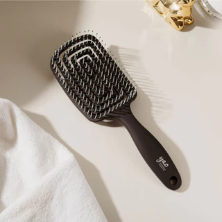 Yao Detangle Set เซ็ตที่ดีที่สุดเพื่อสางผมพันกัน Moving Square Brush + Little Teddy Nylon Brush