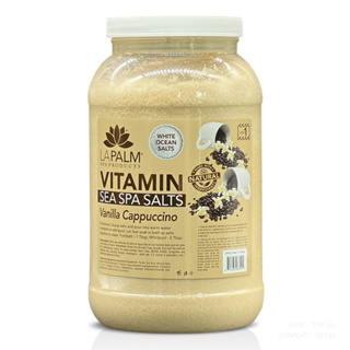 LA PALM VITAMIN SEA SPA SALTS VANILLA CAPPUCCINO  3785 ML ของแท้!! / Soak แช่ผิวกาย