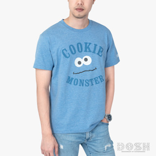 DOSH UNISEX T-SHIRTS  SESAME STREETเสื้อยืดคอกลม แขนสั้น ผู้ชาย FSEMT5008-BU