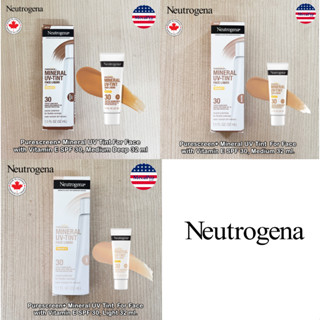 Neutrogena® Purescreen+ Mineral UV Tint For Face with Vitamin E SPF 30, 32 ml ครีมกันแดด เนื้อทิ้นท์ กันน้ำ เกลี่ยง่าย