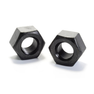 หัวน๊อตดำมิล (M5-M24) Hex nut SS400 น๊อตตัวเมียสีดำ น๊อตหกเหลี่ยม เกลียวมิล ชุบดำ