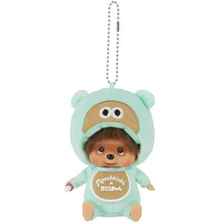 Tanukyun x Monchhichi Big Face SS Key Chain