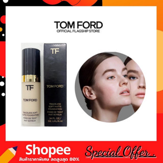 TOM FORD TRACELESS SOFT MATTE FOUNDATION 4ml. (0.3 IVORY SILK) หัวปั้ม ของแท้100%