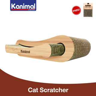 Kanimal Cat Toy ของเล่นแมว ที่ลับเล็บ ที่ข่วนเล็บแมว Double Wall (แยกชิ้นได้) Size M ขนาด 44.5x20x11 ซม. แถมฟรี! Catnip