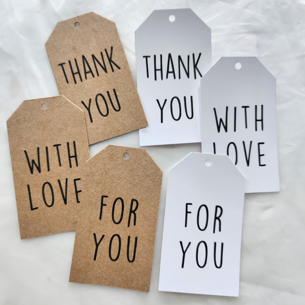 Tag ห้อยกระดาษ ป้ายห้อยสินค้า ป้ายห้อย Thank you (Tag 30 ) - รูปที่ 2