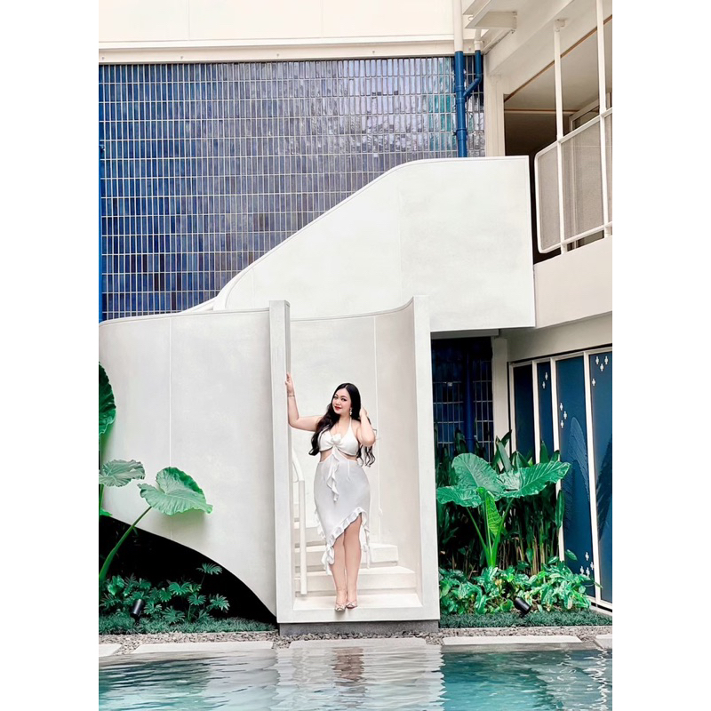 พร้อมส่ง 100KG Plus size เดรสสาวอวบอ้วนออกงาน Plu size เดรสพรางหุ่น รุ่นเทียน่า(Z7)