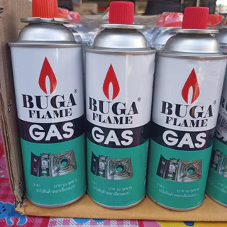 ส่งด่วนมากราคาส่งยกโหล 12 กป. GASกระป๋อง Buga สำหรับ เตาปิคนิคและ หัวพ่นไฟ BUGA FLAME แก๊สกระป๋อง แก๊สเตาปิคนิค